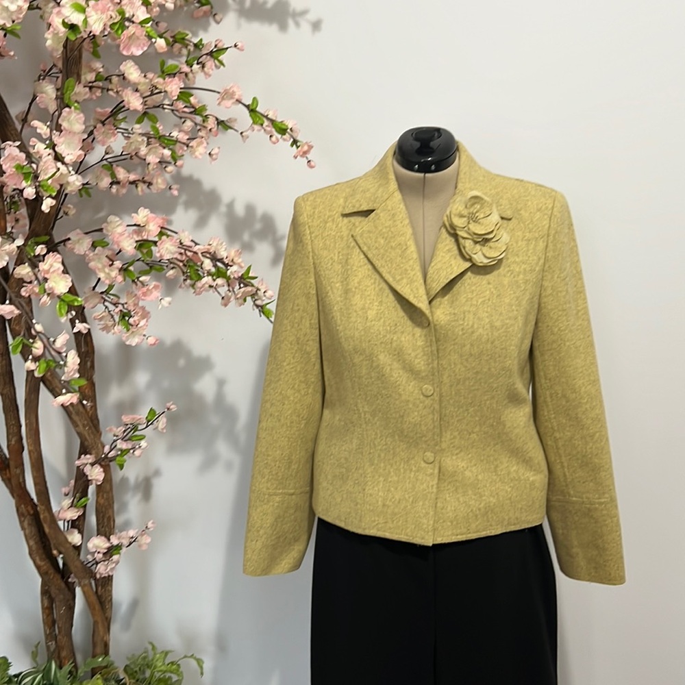 Green wool jacket